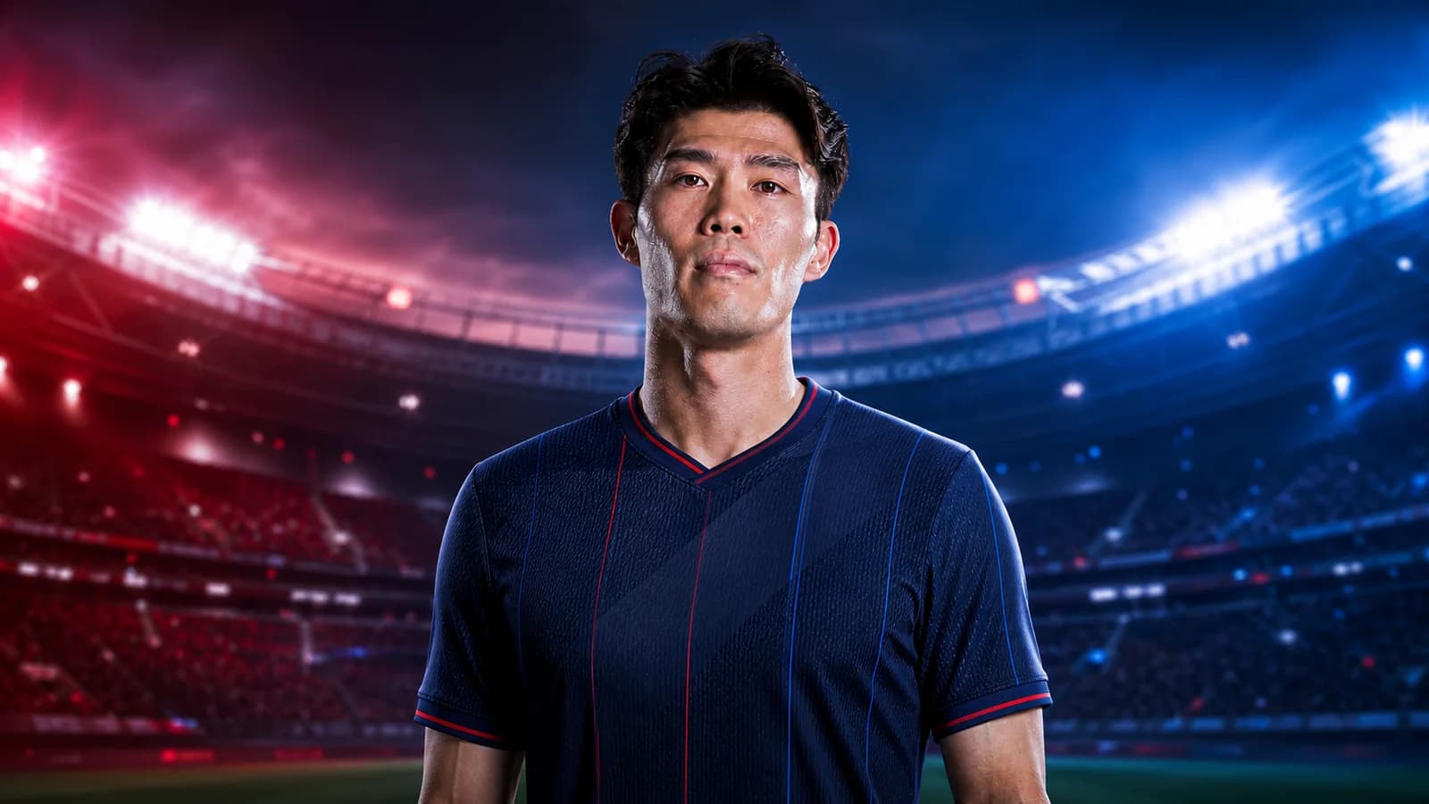 KI-Illustration zur Transfermeldung über Takehiro Tomiyasu und Crystal Palace