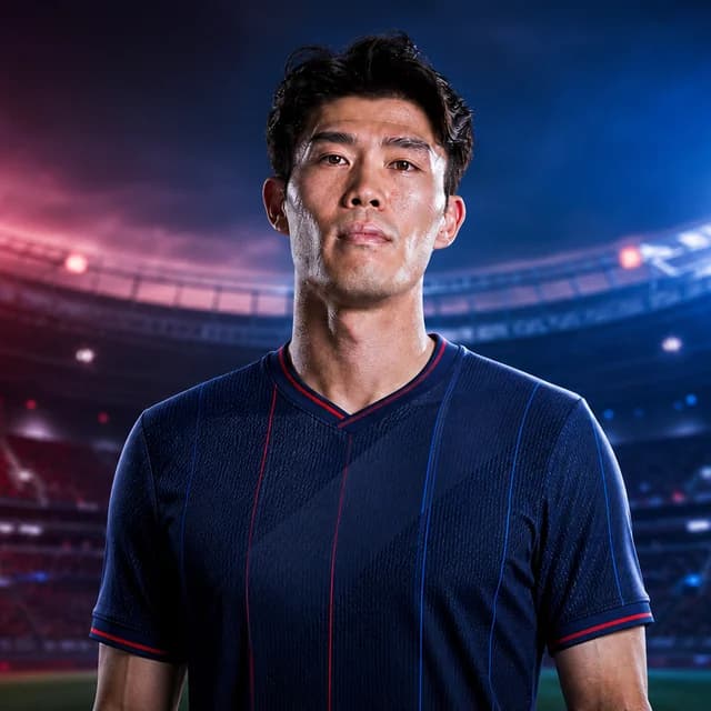 Takehiro Tomiyasu için yapay zekâyla oluşturulmuş portre
