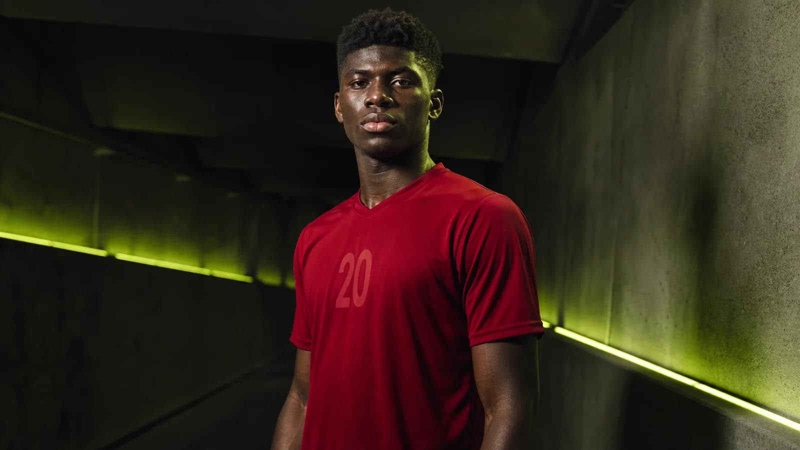 Illustrazione realizzata con IA per la notizia di mercato su Carlos Baleba e Manchester United