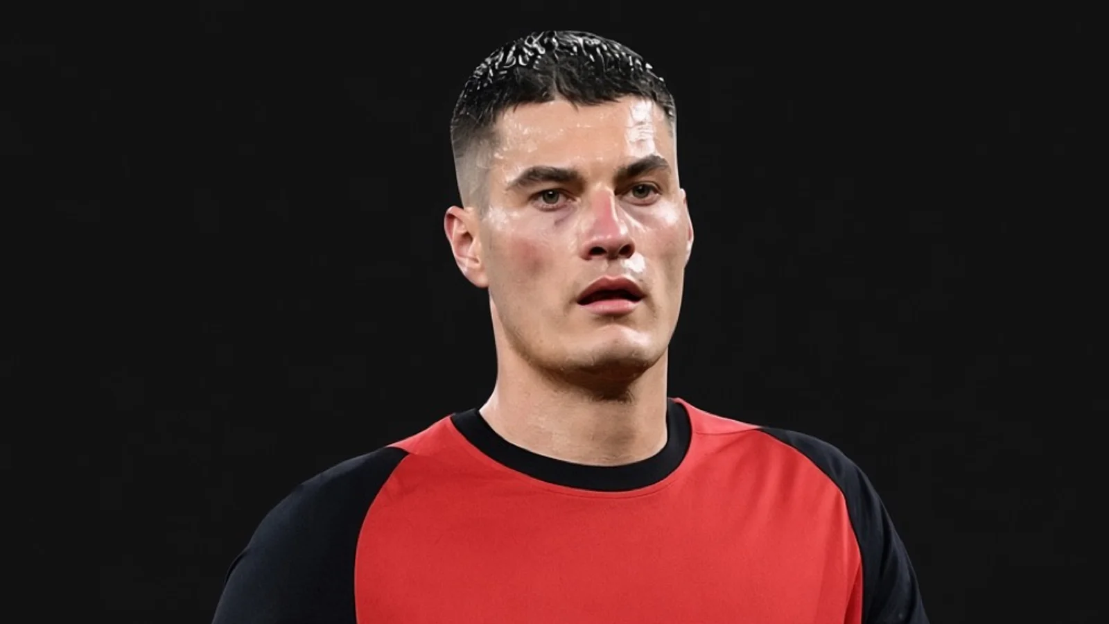 Illustrazione realizzata con IA per la notizia di mercato su Patrik Schick e Galatasaray