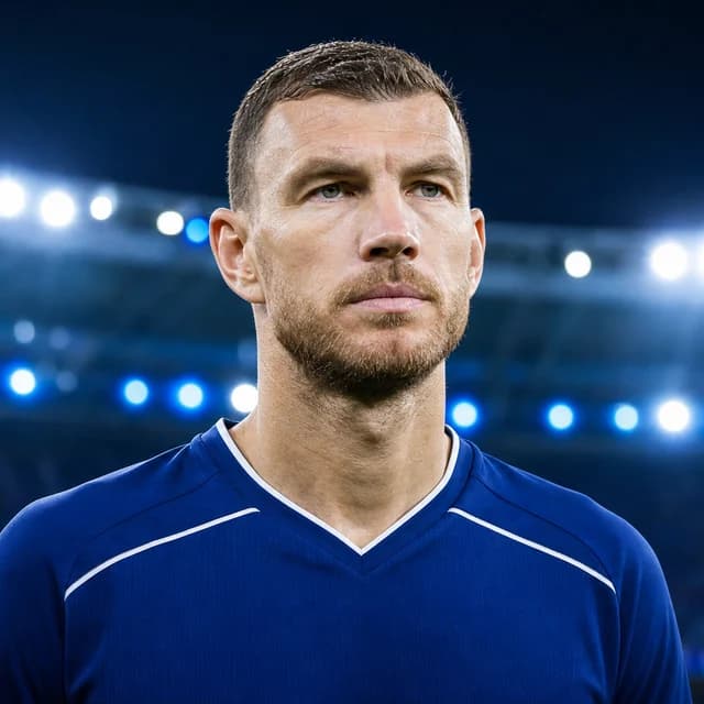 Edin Džeko için yapay zekâyla oluşturulmuş portre