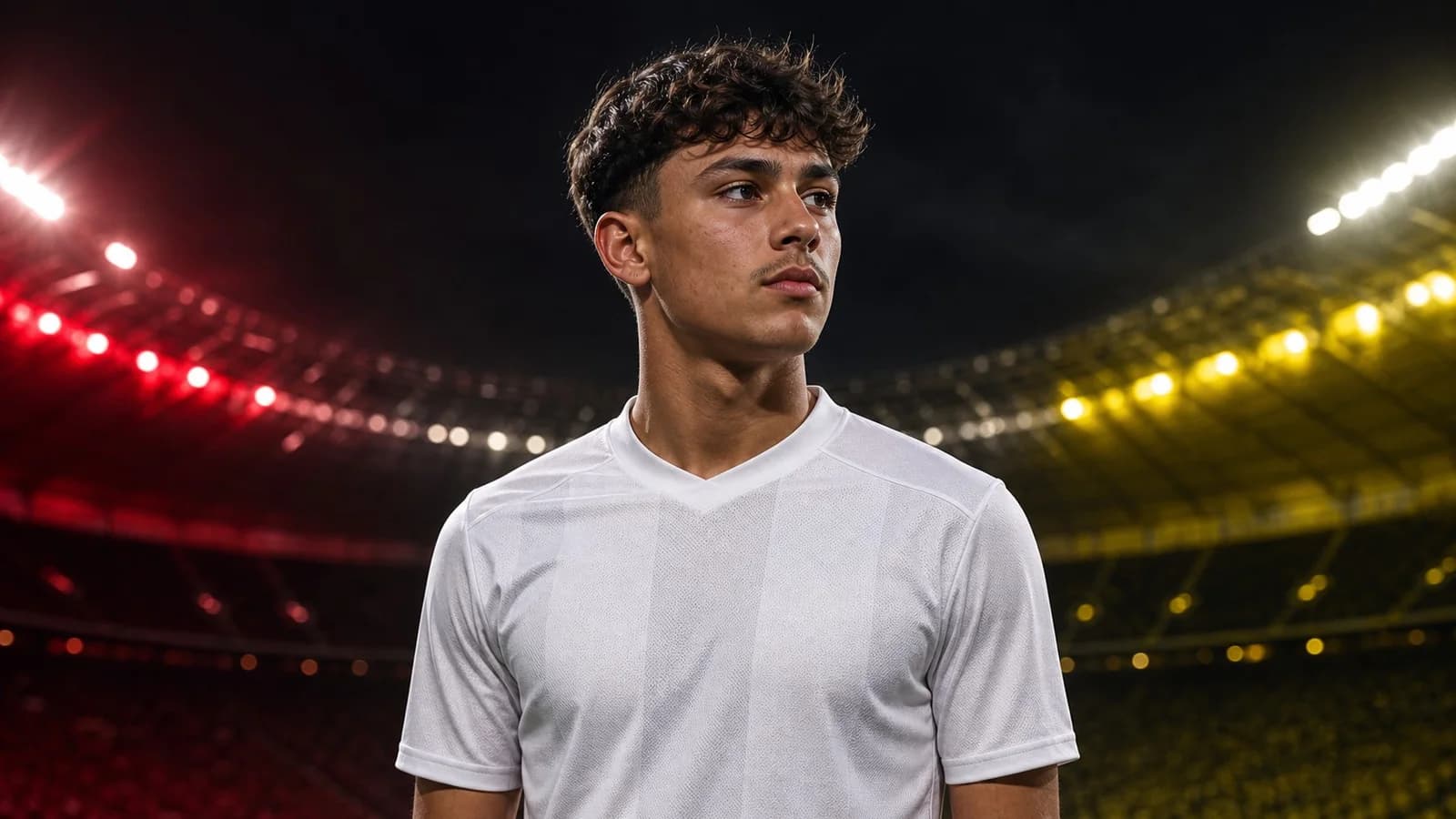 Illustrazione realizzata con IA per la notizia di mercato su Said El Mala e Borussia Dortmund