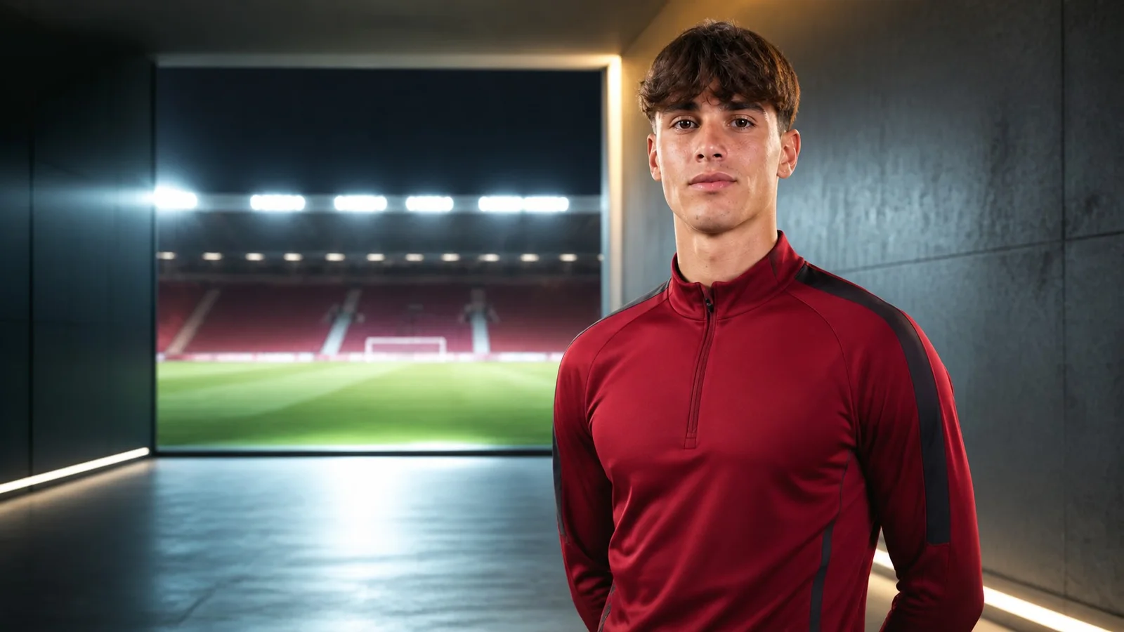 KI-Illustration zur Transfermeldung über Riccardo Braschi und FC Thun