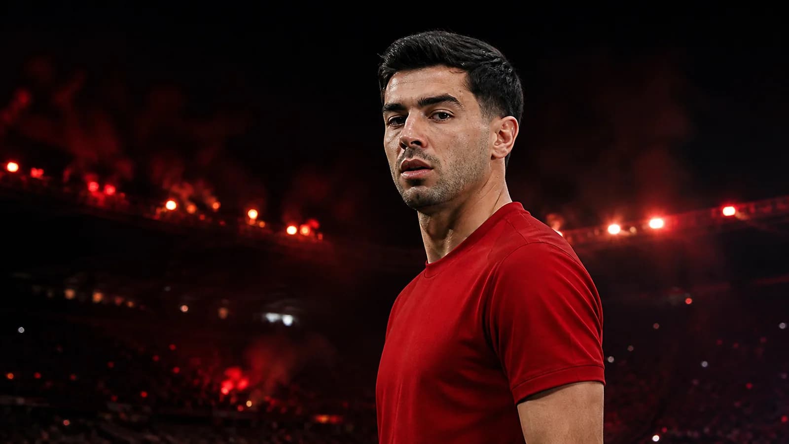 Illustrazione realizzata con IA per la notizia di mercato su Brahim Díaz e Beşiktaş Istanbul
