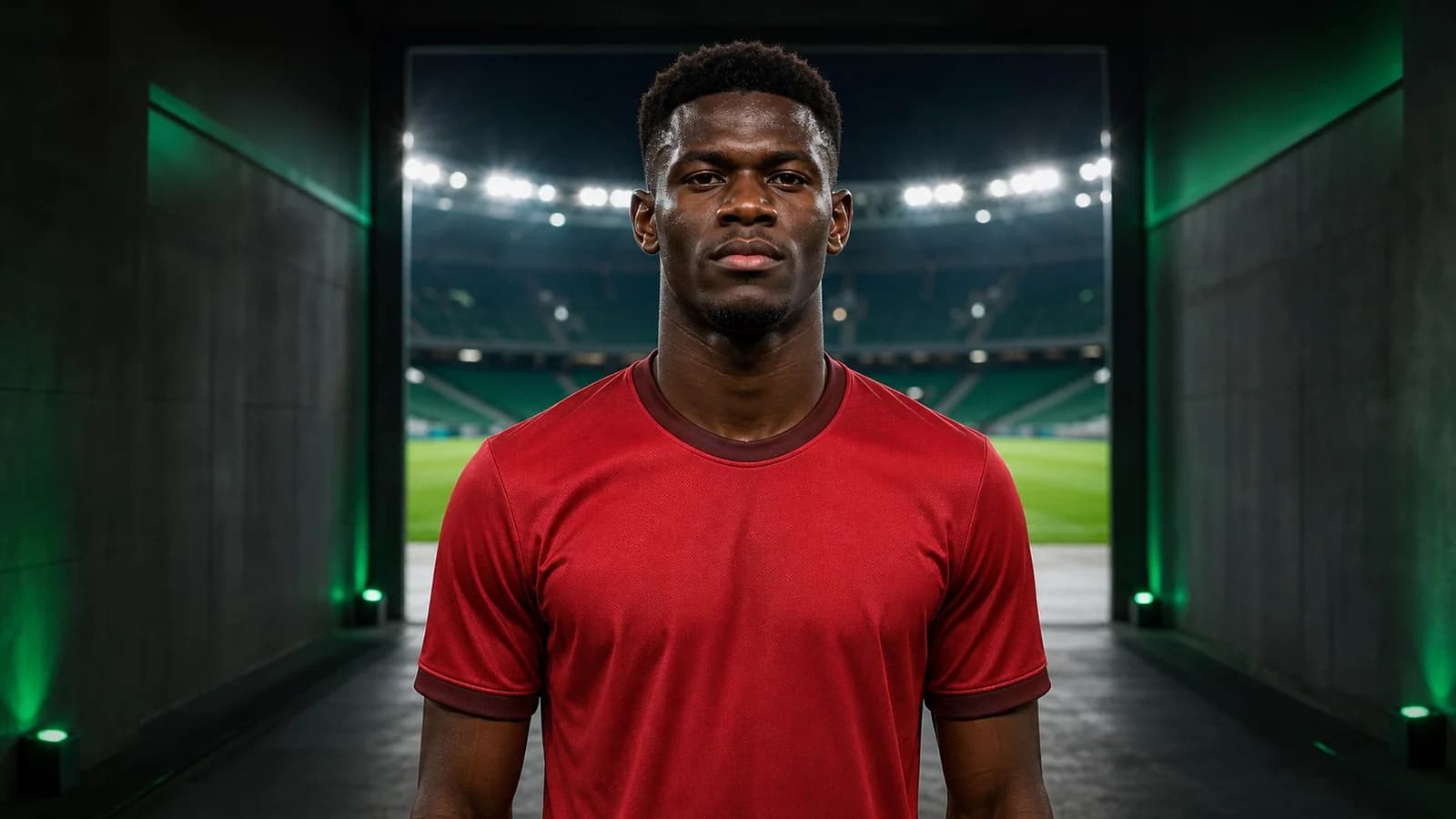 AI-generated illustration for the Ousmane Diomande transfer story involving Nottingham Forest