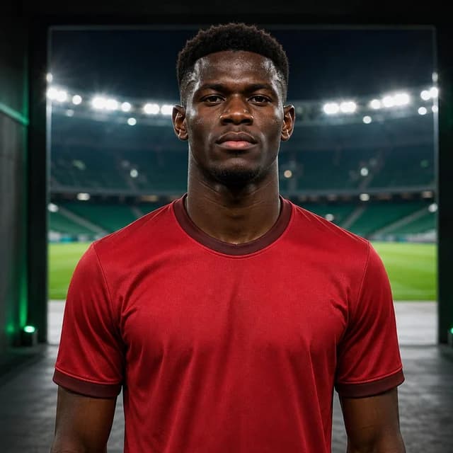 AI-generated portrait of Ousmane Diomande