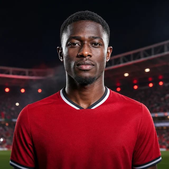 AI-generated portrait of Mamadou Sangaré