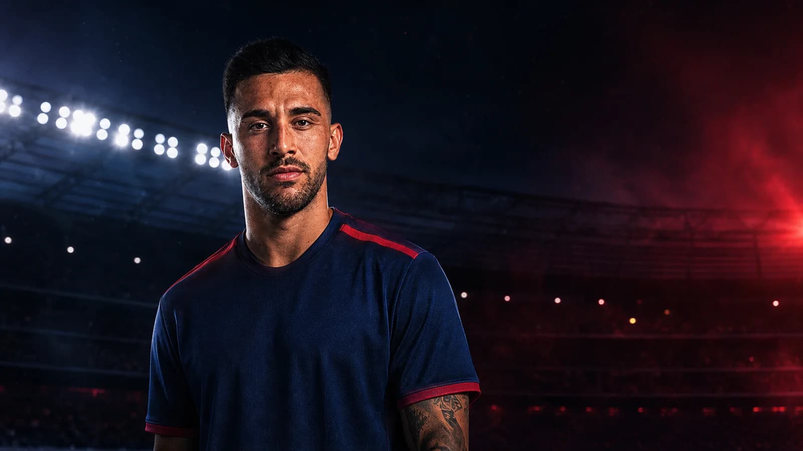 Nicolás González ve Atlético Madrid oder AS Rom transfer haberi için yapay zekâyla oluşturulmuş illüstrasyon