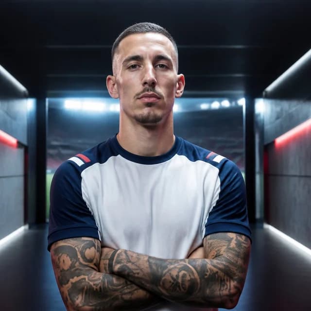 KI-Porträt von Alejandro Grimaldo
