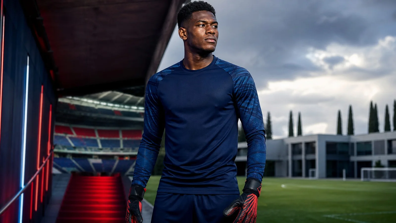 AI-generated illustration for the Zion Suzuki transfer story involving Paris Saint-Germain
