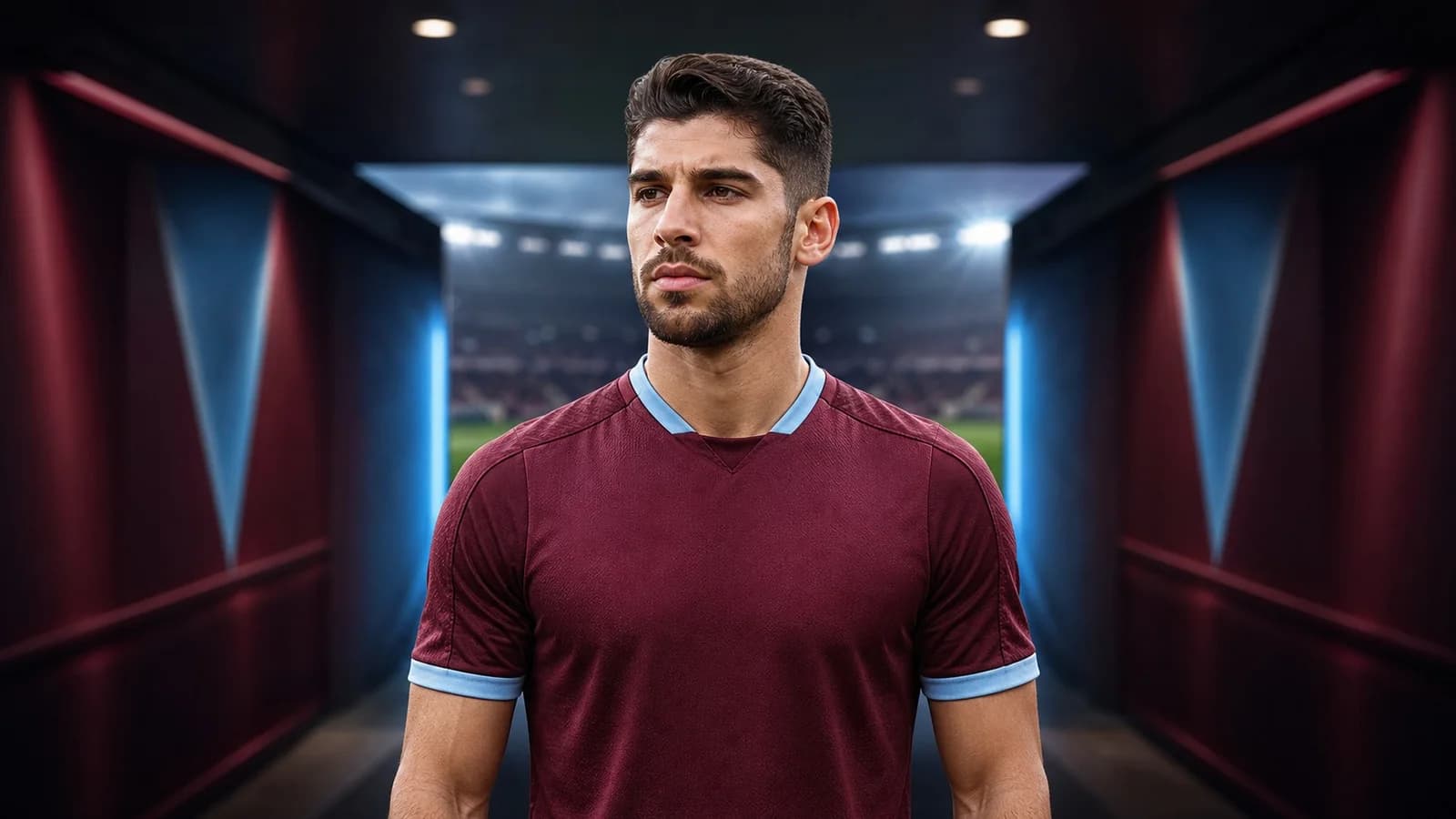 KI-Illustration zur Transfermeldung über Manor Solomon und West Ham United