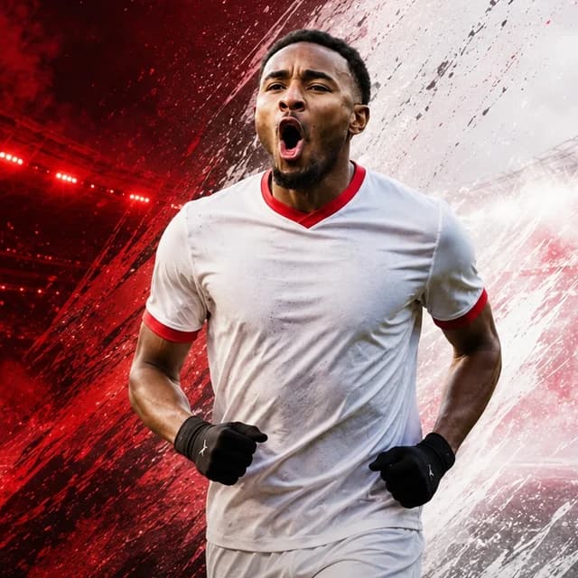 Christopher Nkunku için yapay zekâyla oluşturulmuş portre