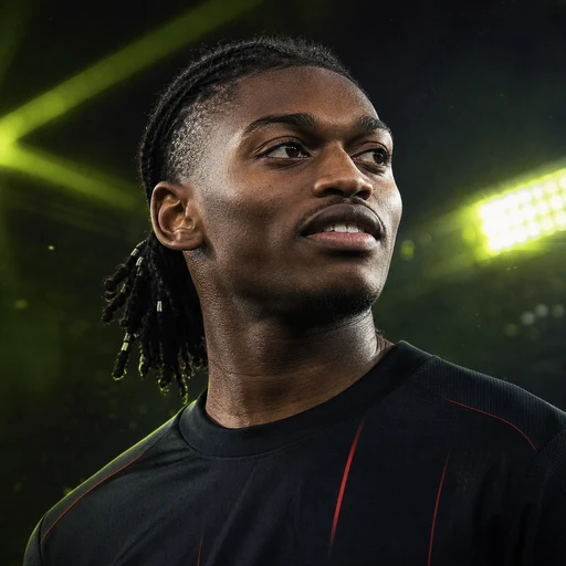 Rafael Leão için yapay zekâyla oluşturulmuş demo portresi