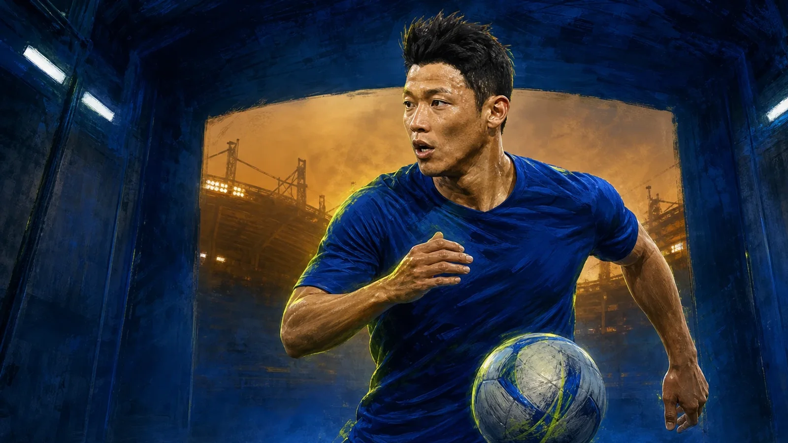 Hee-chan Hwang ve FC Schalke 04 hakkındaki transfer haberi için yapay zekâyla oluşturulmuş illüstrasyon