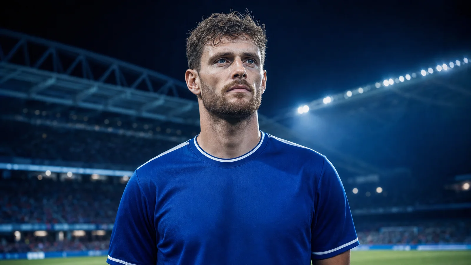 AI-generated illustration for the transfer story about Christian Nørgaard and Everton
