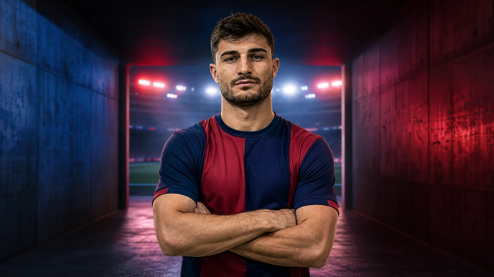 KI-Illustration zur Meldung über Riccardo Orsolini und Bologna FC 1909
