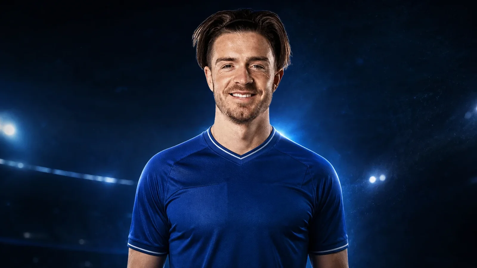 KI-Illustration zur Transfermeldung über Jack Grealish und Everton