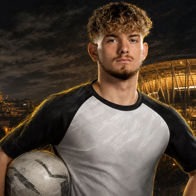 Harvey Elliott için yapay zekâyla oluşturulmuş portre