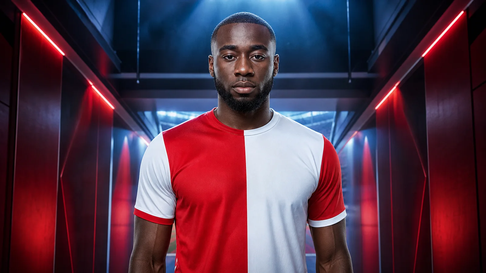 AI-generated illustration for the transfer story about Lutsharel Geertruida and PSV Eindhoven