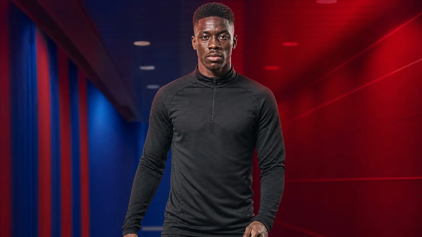 AI-generated illustration for the transfer story about Ismaïla Sarr and Liverpool FC