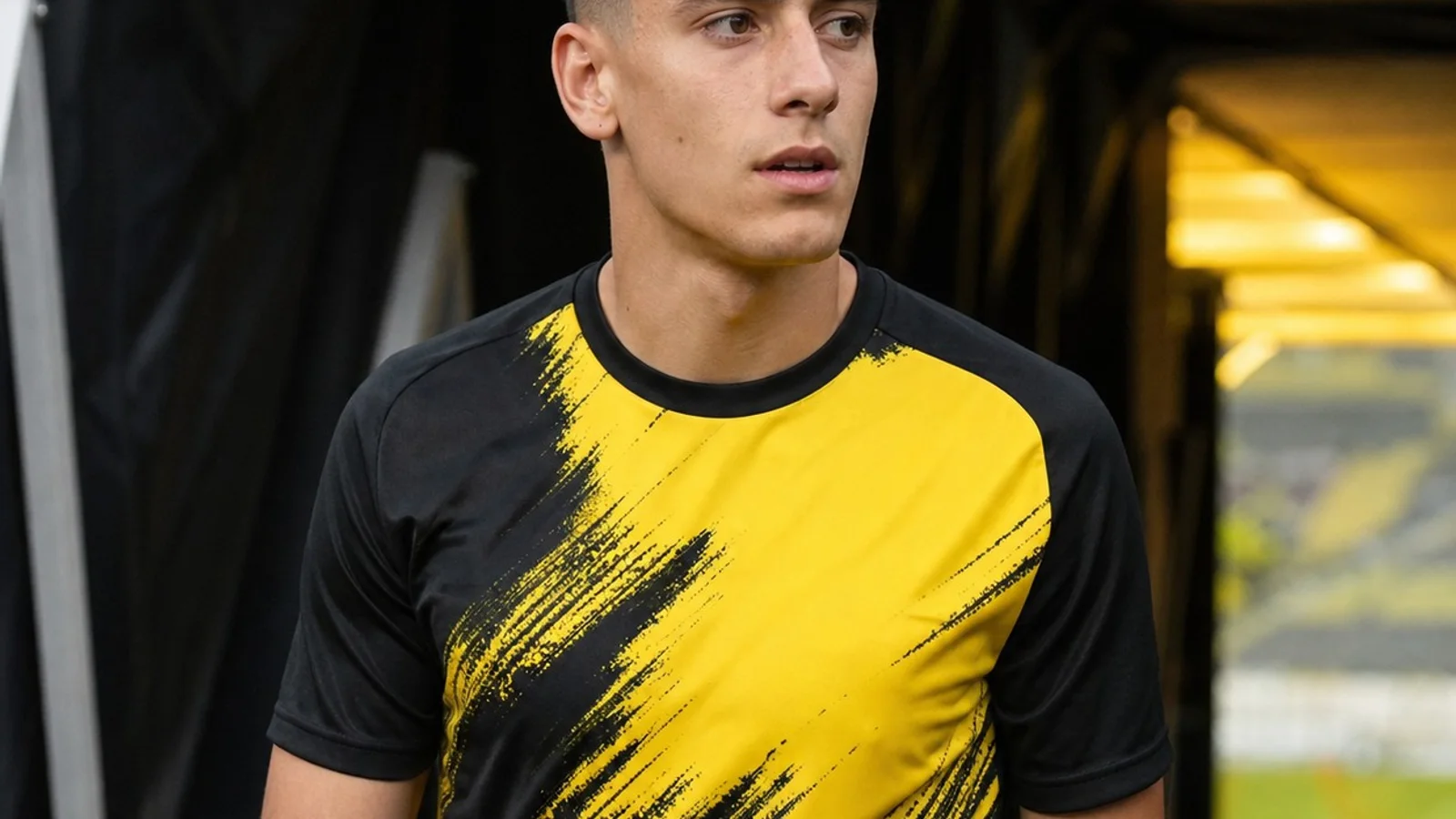 Giannis Konstantelias ve Borussia Dortmund hakkındaki transfer haberi için yapay zekâyla oluşturulmuş illüstrasyon
