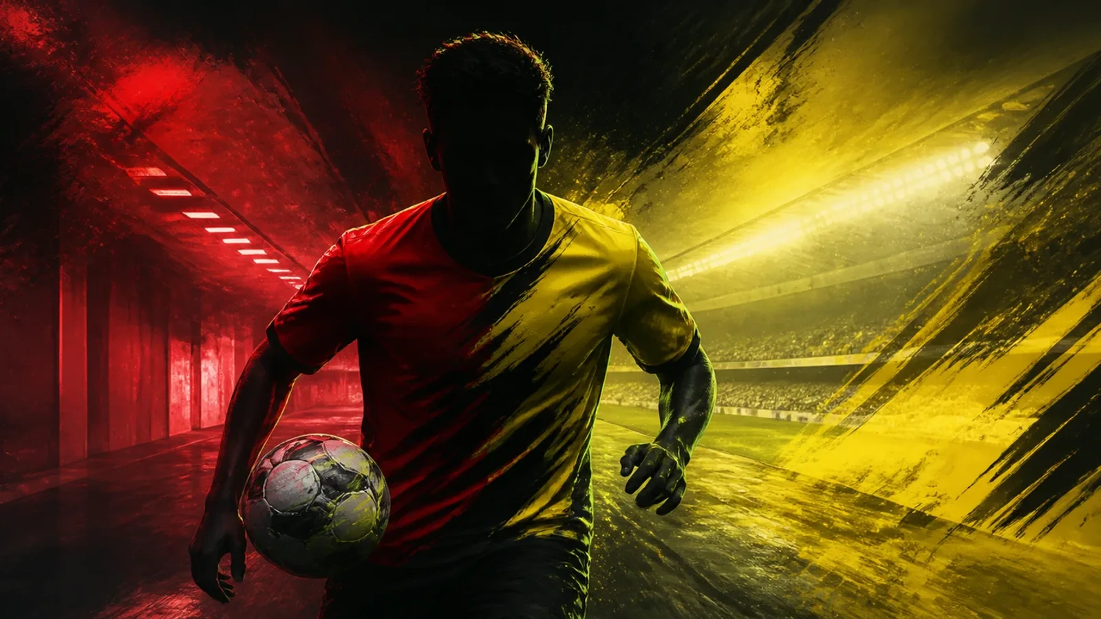 AI-generated illustration for the transfer story about Ethan Nwaneri and Borussia Dortmund